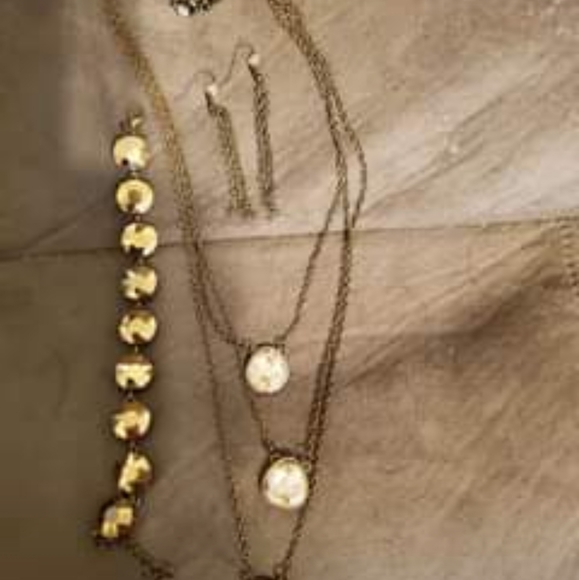 Brass jewelry set